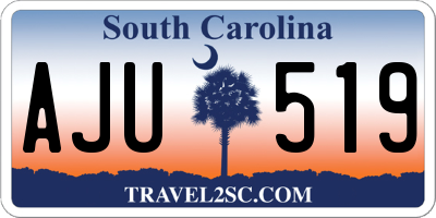 SC license plate AJU519