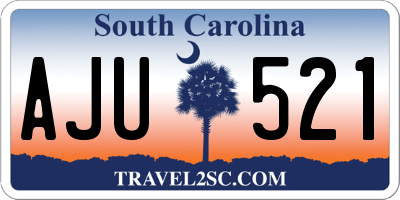 SC license plate AJU521