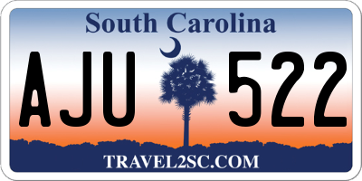 SC license plate AJU522
