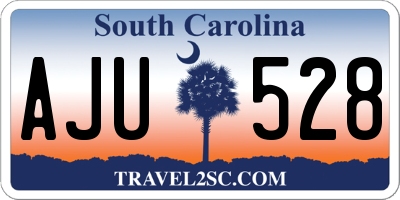 SC license plate AJU528