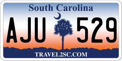 SC license plate AJU529