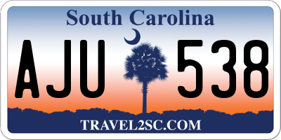 SC license plate AJU538
