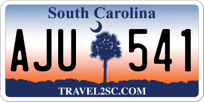 SC license plate AJU541