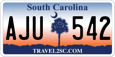 SC license plate AJU542