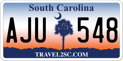 SC license plate AJU548