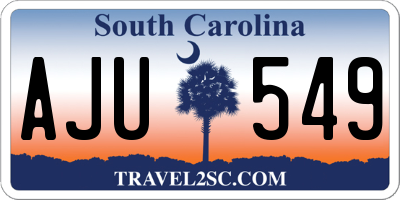 SC license plate AJU549
