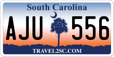 SC license plate AJU556