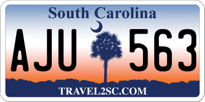 SC license plate AJU563