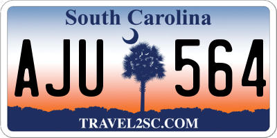 SC license plate AJU564