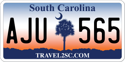 SC license plate AJU565