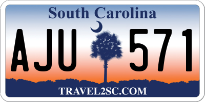 SC license plate AJU571