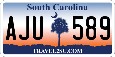 SC license plate AJU589