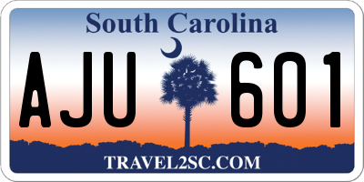 SC license plate AJU601