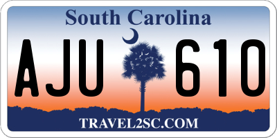 SC license plate AJU610