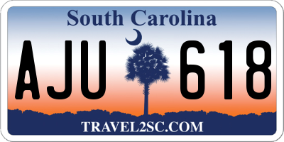 SC license plate AJU618