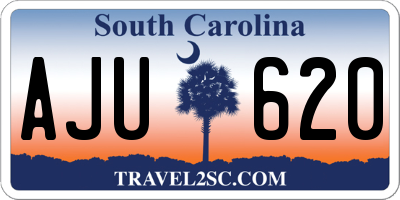 SC license plate AJU620
