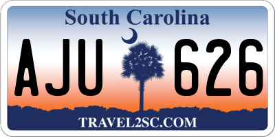 SC license plate AJU626