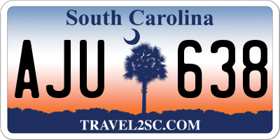 SC license plate AJU638