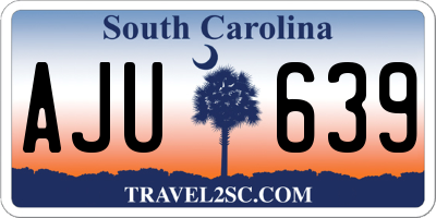 SC license plate AJU639