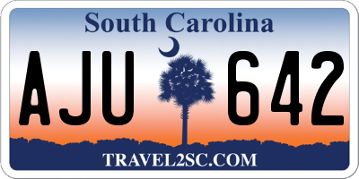 SC license plate AJU642