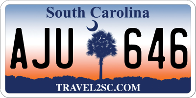 SC license plate AJU646