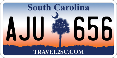 SC license plate AJU656