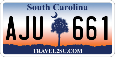 SC license plate AJU661