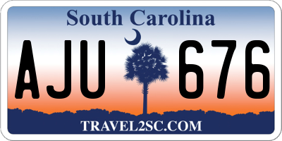 SC license plate AJU676
