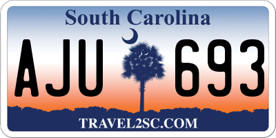 SC license plate AJU693
