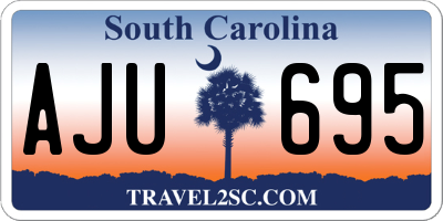 SC license plate AJU695