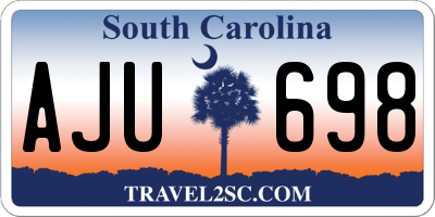 SC license plate AJU698