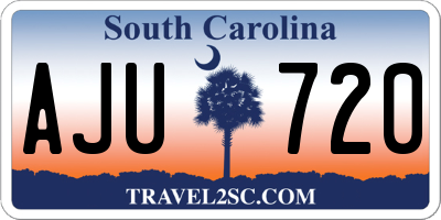 SC license plate AJU720
