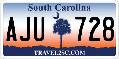 SC license plate AJU728
