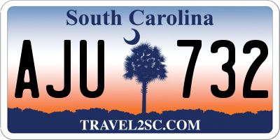 SC license plate AJU732