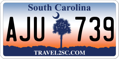SC license plate AJU739