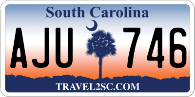 SC license plate AJU746