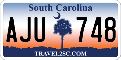 SC license plate AJU748