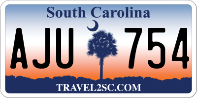 SC license plate AJU754