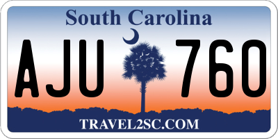 SC license plate AJU760