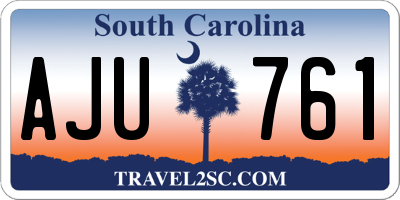SC license plate AJU761