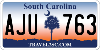 SC license plate AJU763