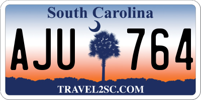 SC license plate AJU764