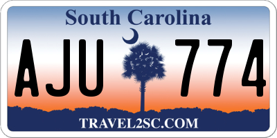 SC license plate AJU774