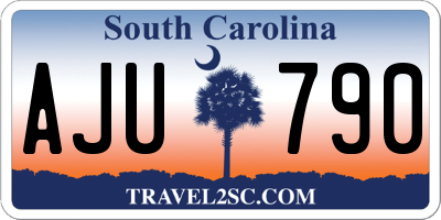 SC license plate AJU790