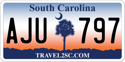 SC license plate AJU797