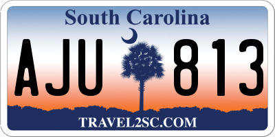 SC license plate AJU813