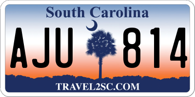 SC license plate AJU814
