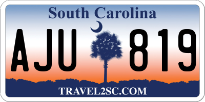 SC license plate AJU819