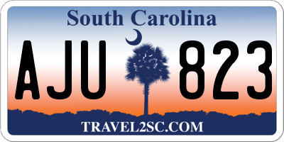 SC license plate AJU823