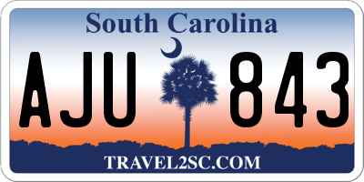 SC license plate AJU843